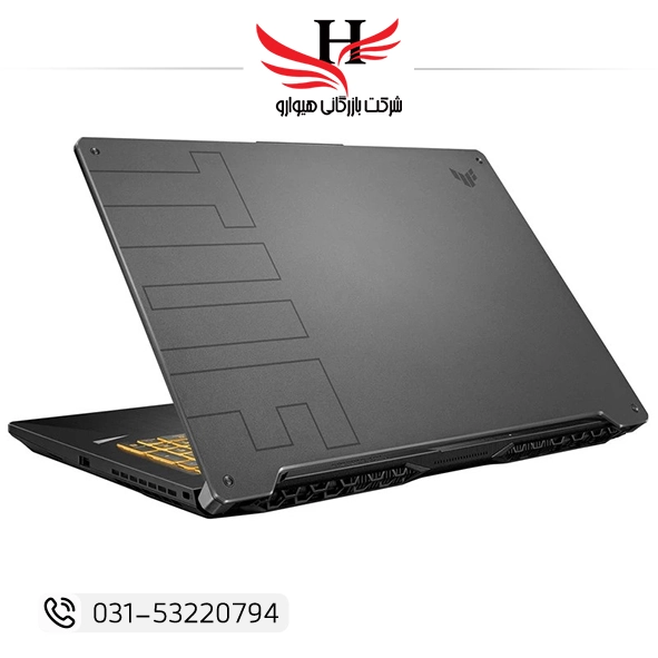 لپ تاپ 17.3 اینچ ایسوس مدل TUF Gaming FA706NFR با پردازنده Ryzen 7 7435HS و کارت گرافیک RTX 2050، مناسب گیمینگ و فروش عمده از نمایندگی رسمی هیوارو در شهرضا، اصفهان و تهران